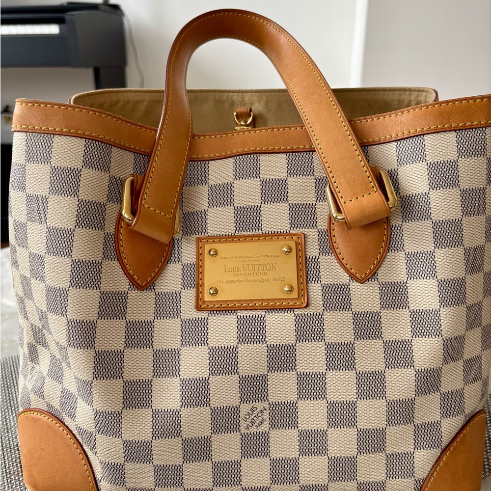 Louis Vuitton Checkered Tote Bag